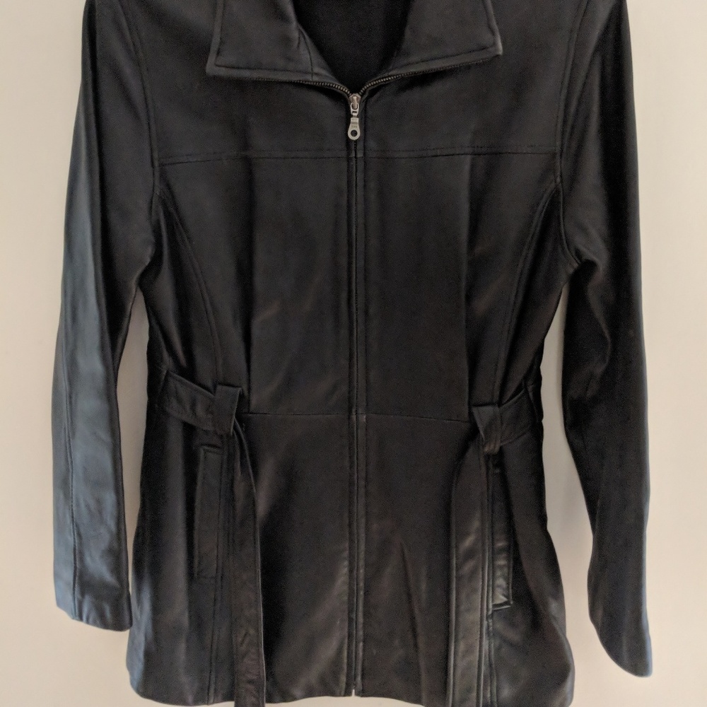 Lambskin leather jacket